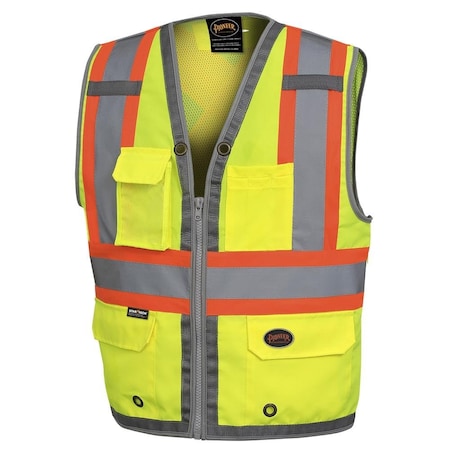 Pioneer Surveyor Mesh Back Vest, Green, XL V1010260U-XL